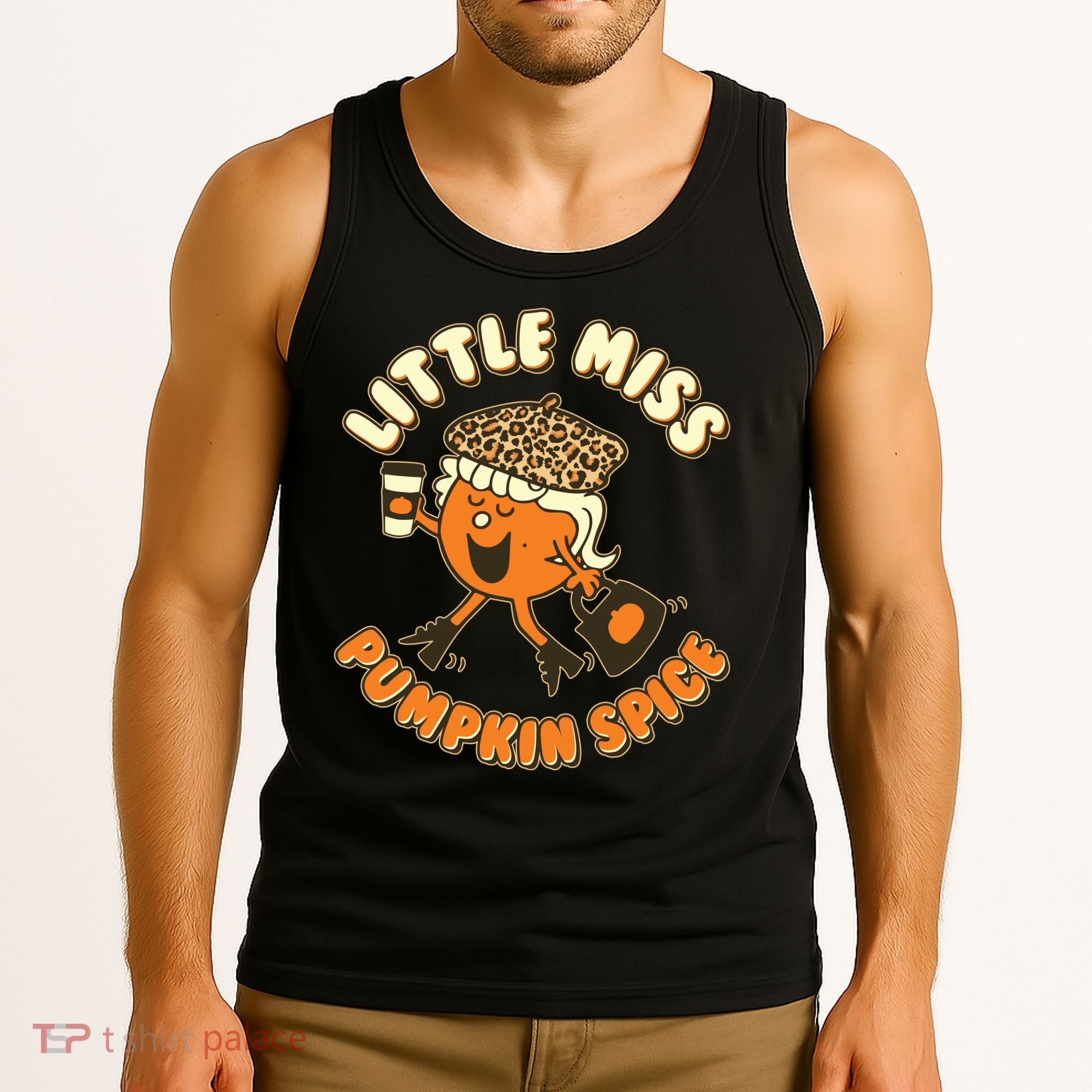 Cute Funny Little Miss Pumpkin Spice Tank Top
