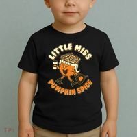 Cute Funny Little Miss Pumpkin Spice Toddler T-Shirt thumb 2