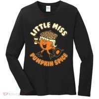 Cute Funny Little Miss Pumpkin Spice Women's Long Sleeve Shirt thumb 0