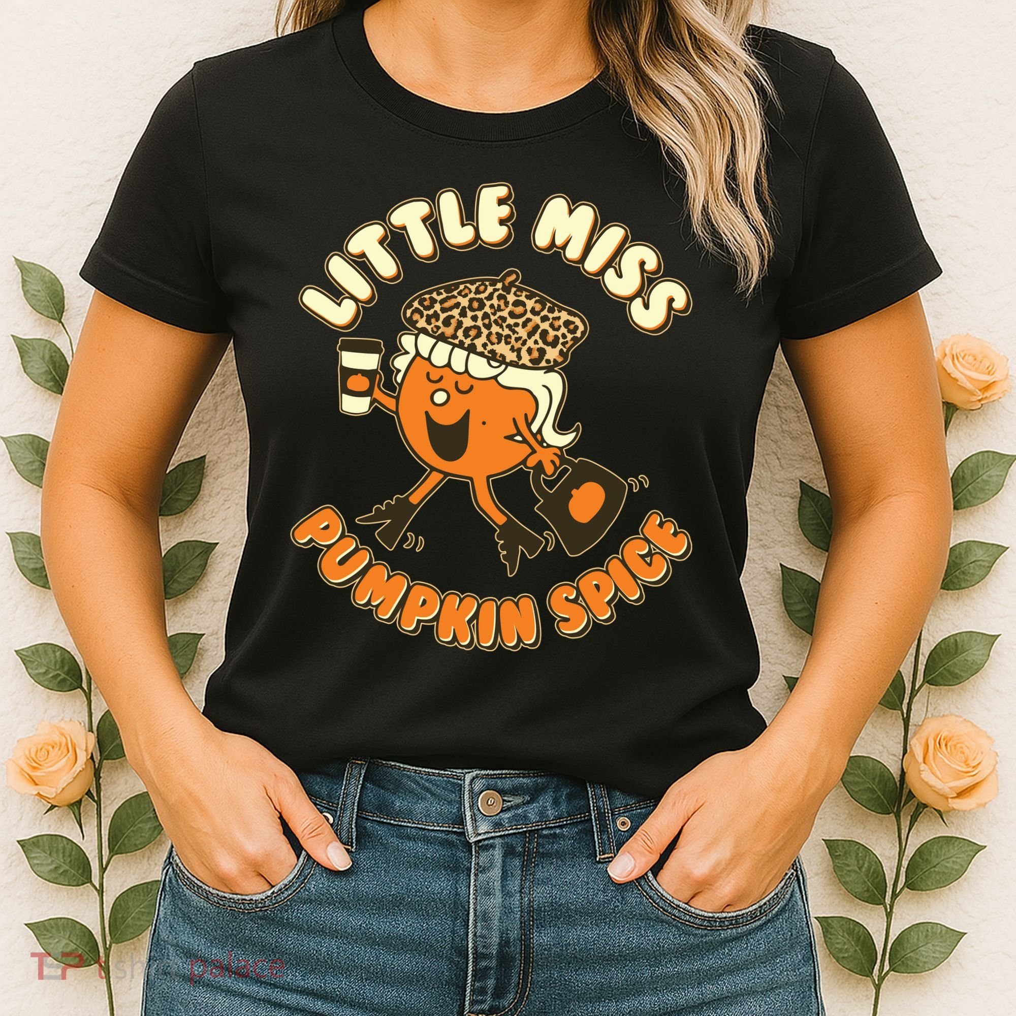 Cute Funny Little Miss Pumpkin Spice Women's T-Shirt