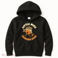 Cute Funny Little Miss Pumpkin Spice Kids Hoodie thumb 0