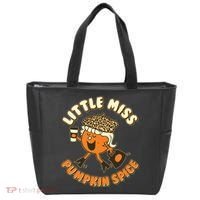 Cute Funny Little Miss Pumpkin Spice Tote Bag thumb 0