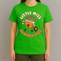 Cute Funny Little Miss Pumpkin Spice T-Shirt thumb 4
