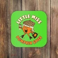 Cute Funny Little Miss Pumpkin Spice Coaster thumb 0