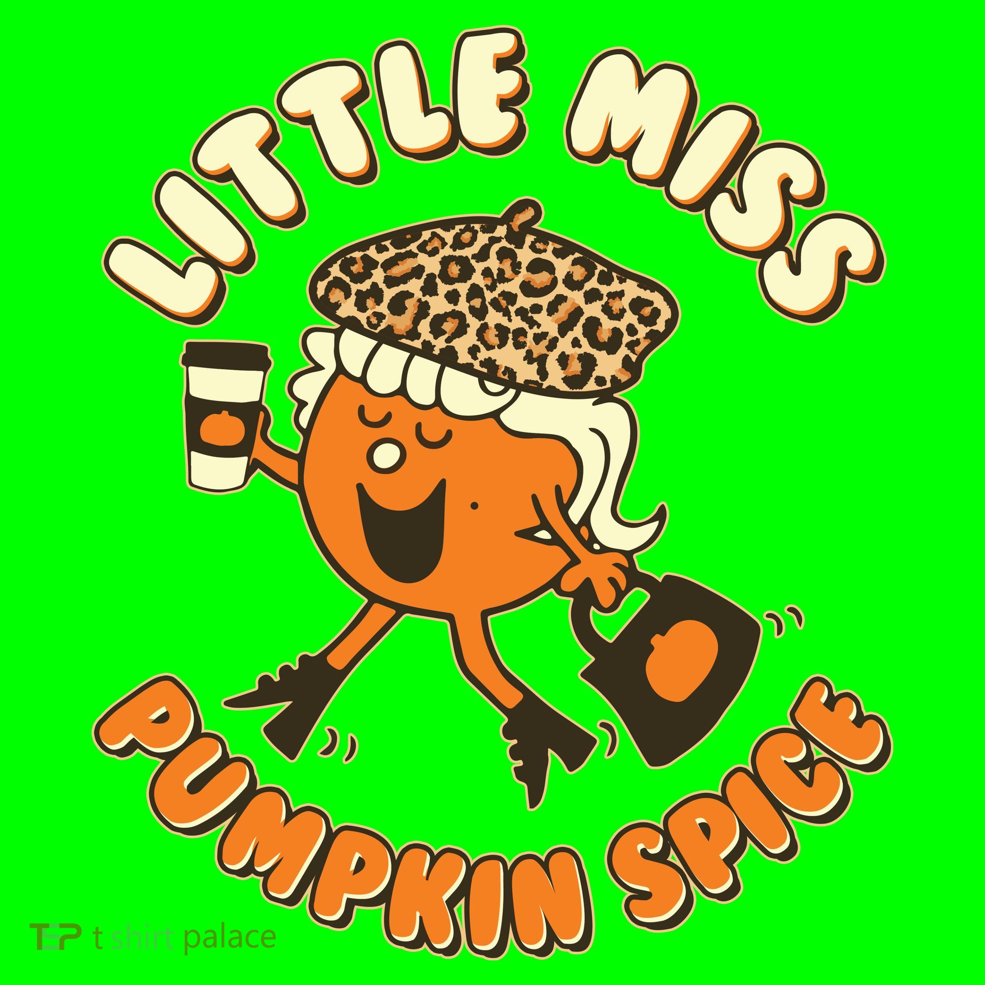 Cute Funny Little Miss Pumpkin Spice Mousepad