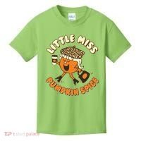 Cute Funny Little Miss Pumpkin Spice Kids T-Shirt thumb 0