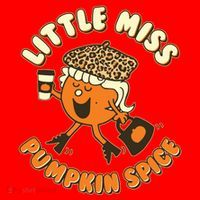 Cute Funny Little Miss Pumpkin Spice Santa Hat thumb 1