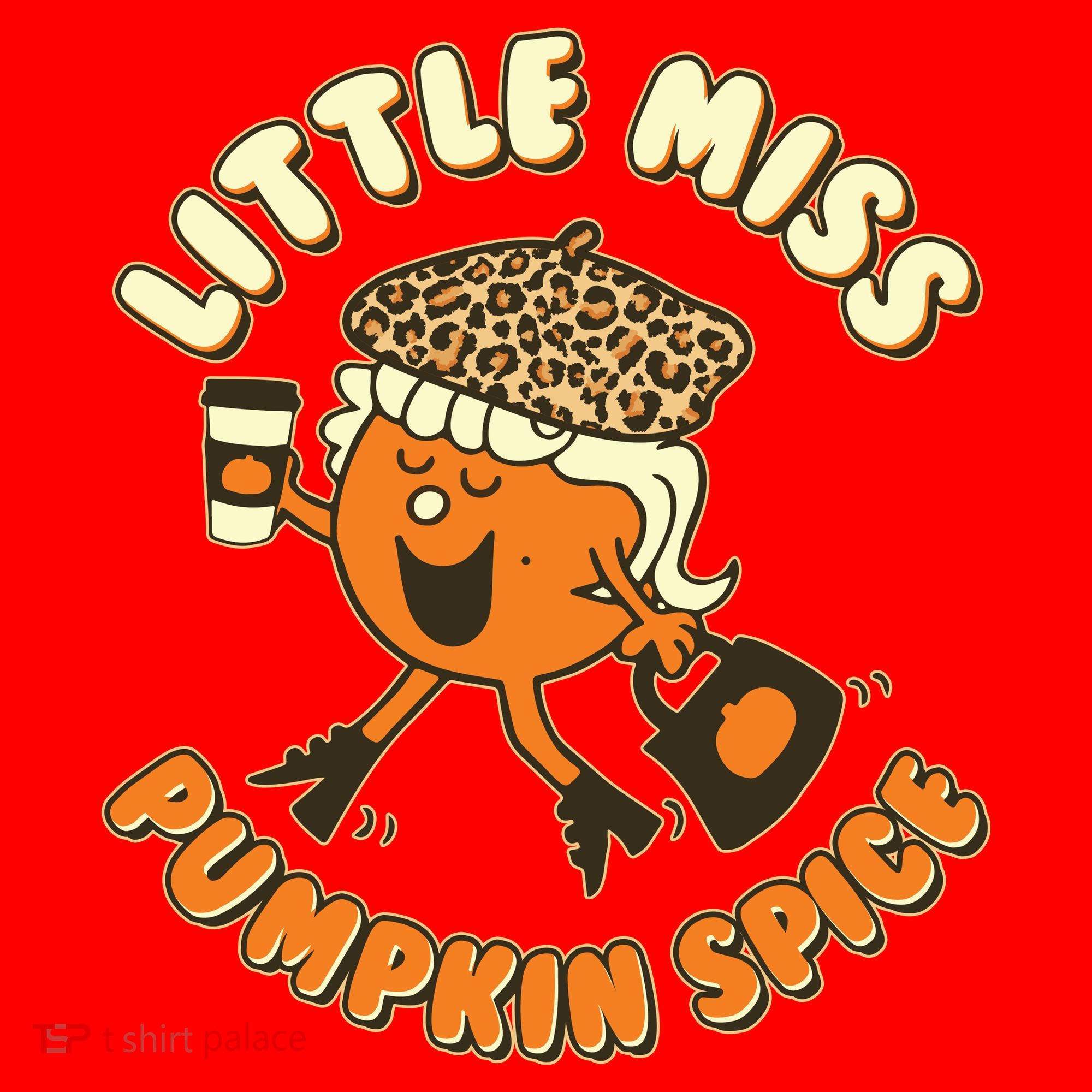 Cute Funny Little Miss Pumpkin Spice Santa Hat