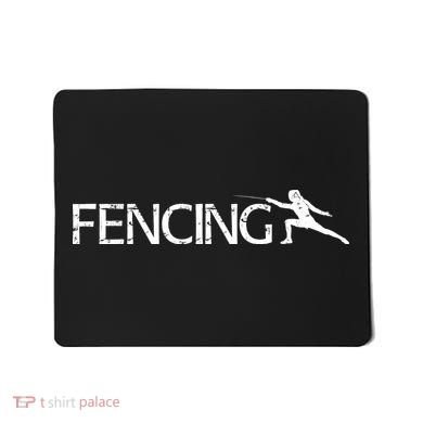 Cute Fencing Logo Mousepad