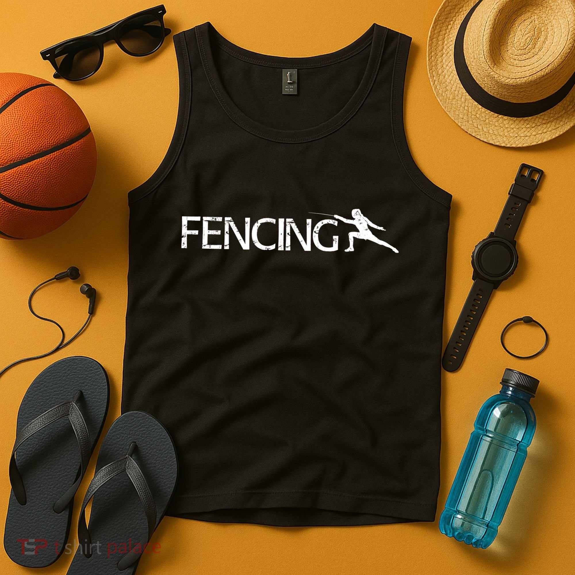 Cute Fencing Logo Tank Top