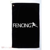 Cute Fencing Logo Golf Towel thumb 0