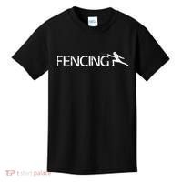 Cute Fencing Logo Kids T-Shirt thumb 0