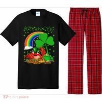 Crab Fish Lover Shamrock Leaf Rainbow Crab St Patrick's Day Pajama Set thumb 0