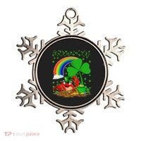 Crab Fish Lover Shamrock Leaf Rainbow Crab St Patrick's Day Ornament thumb 0
