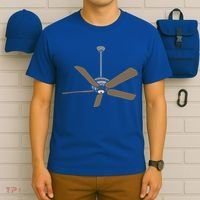 Ceiling Fan Lazy DIY Halloween Costume Funny Easy T-Shirt thumb 6