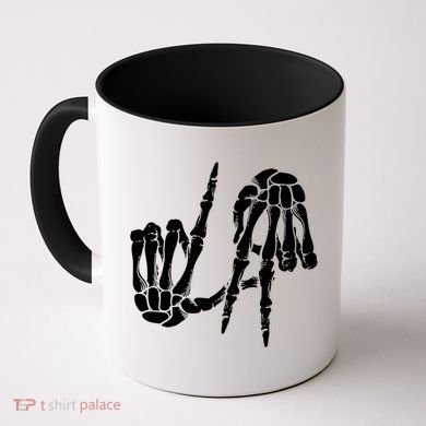 Cute Freaky Los Angeles Hand Sign Skeleton La Gift Cute Gift Coffee Mug