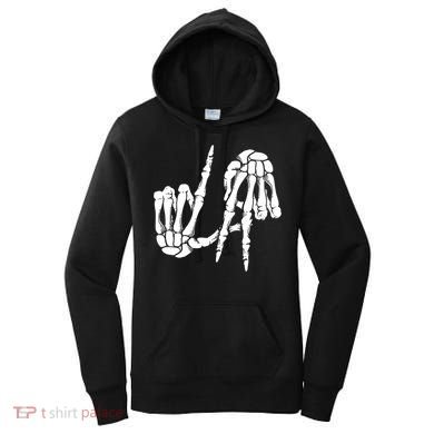 Cute Freaky Los Angeles Hand Sign Skeleton La Gift Cute Gift Women's Hoodie