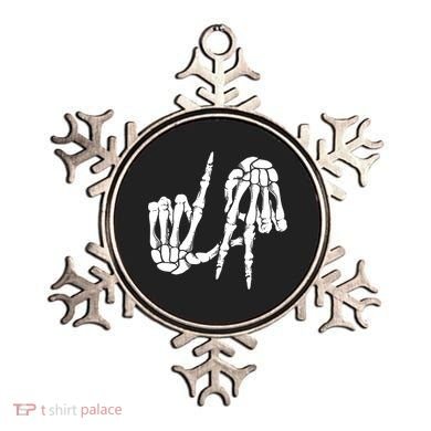 Cute Freaky Los Angeles Hand Sign Skeleton La Gift Cute Gift Ornament