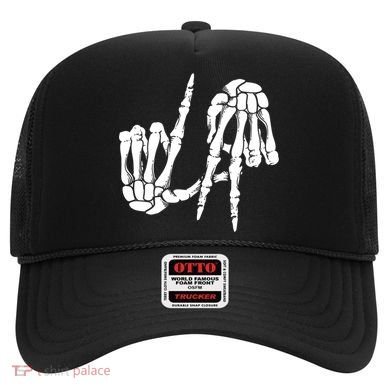 Cute Freaky Los Angeles Hand Sign Skeleton La Gift Cute Gift Hat