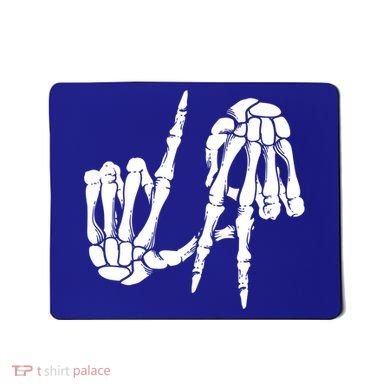 Cute Freaky Los Angeles Hand Sign Skeleton La Gift Cute Gift Mousepad