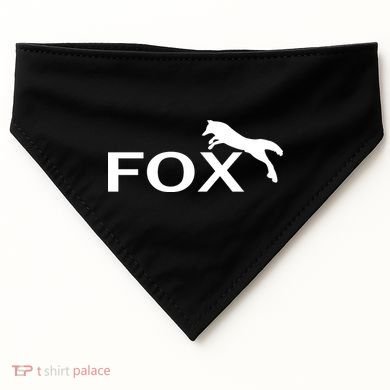 Cute Fox Logo USA-Made Doggie Bandana