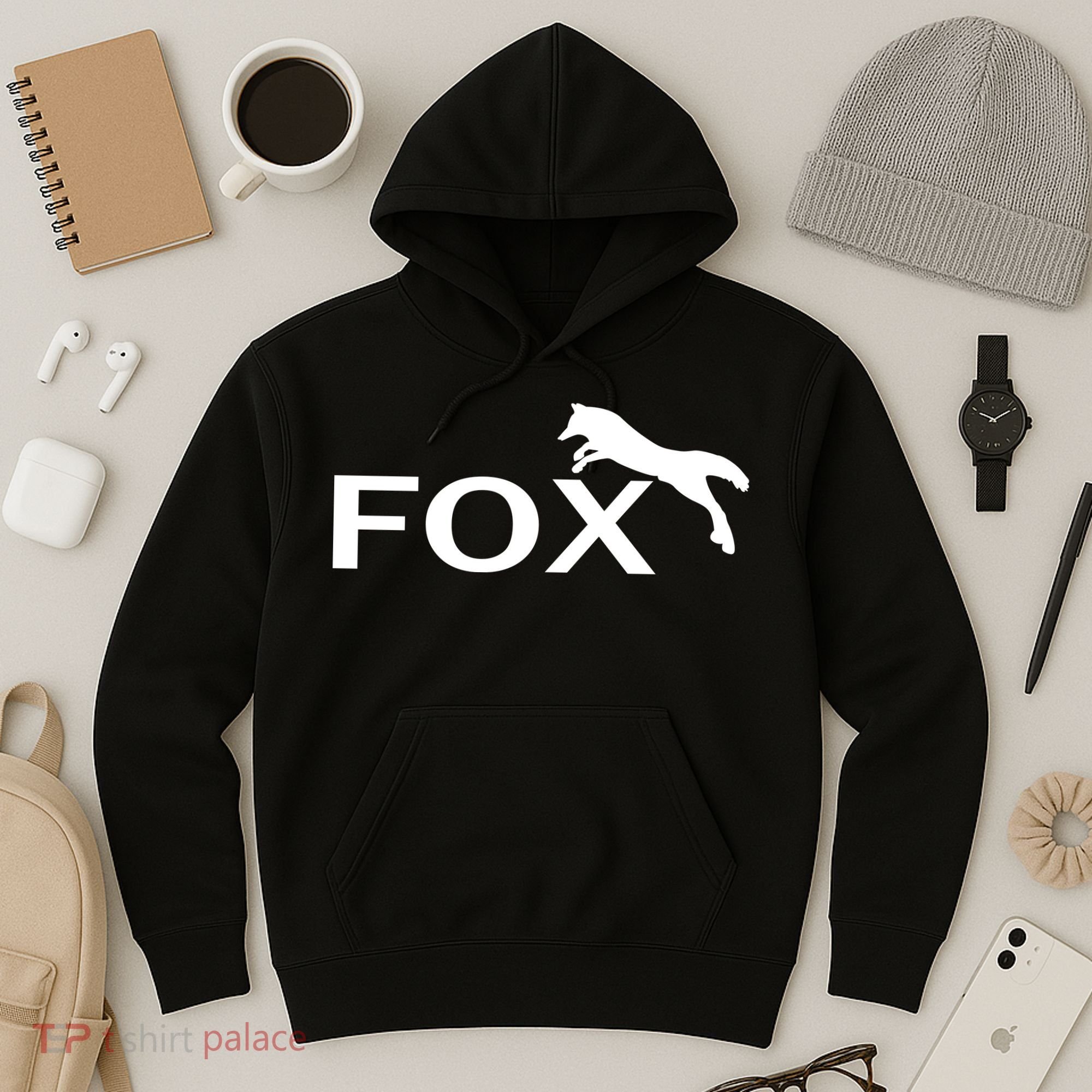 Cute Fox Logo Hoodie