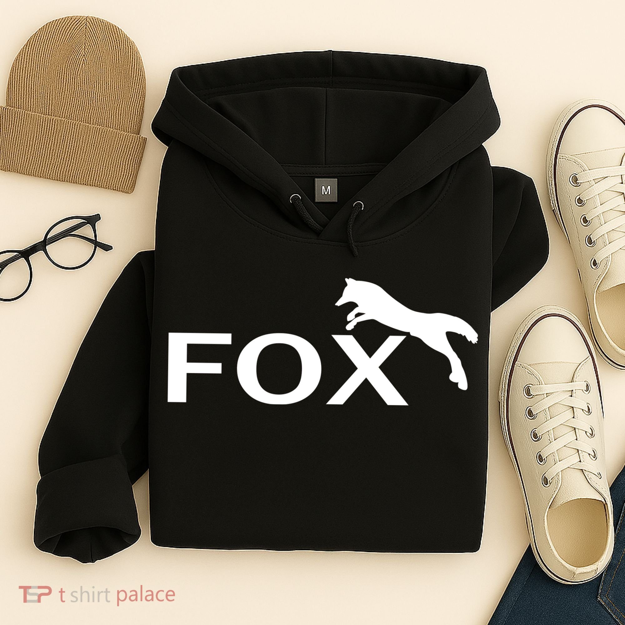 Cute Fox Logo Hoodie