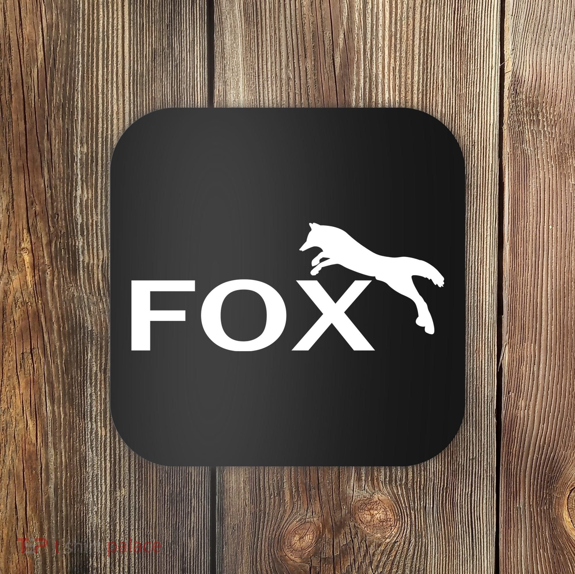 Cute Fox Logo Coaster