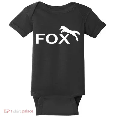 Cute Fox Logo Baby Bodysuit