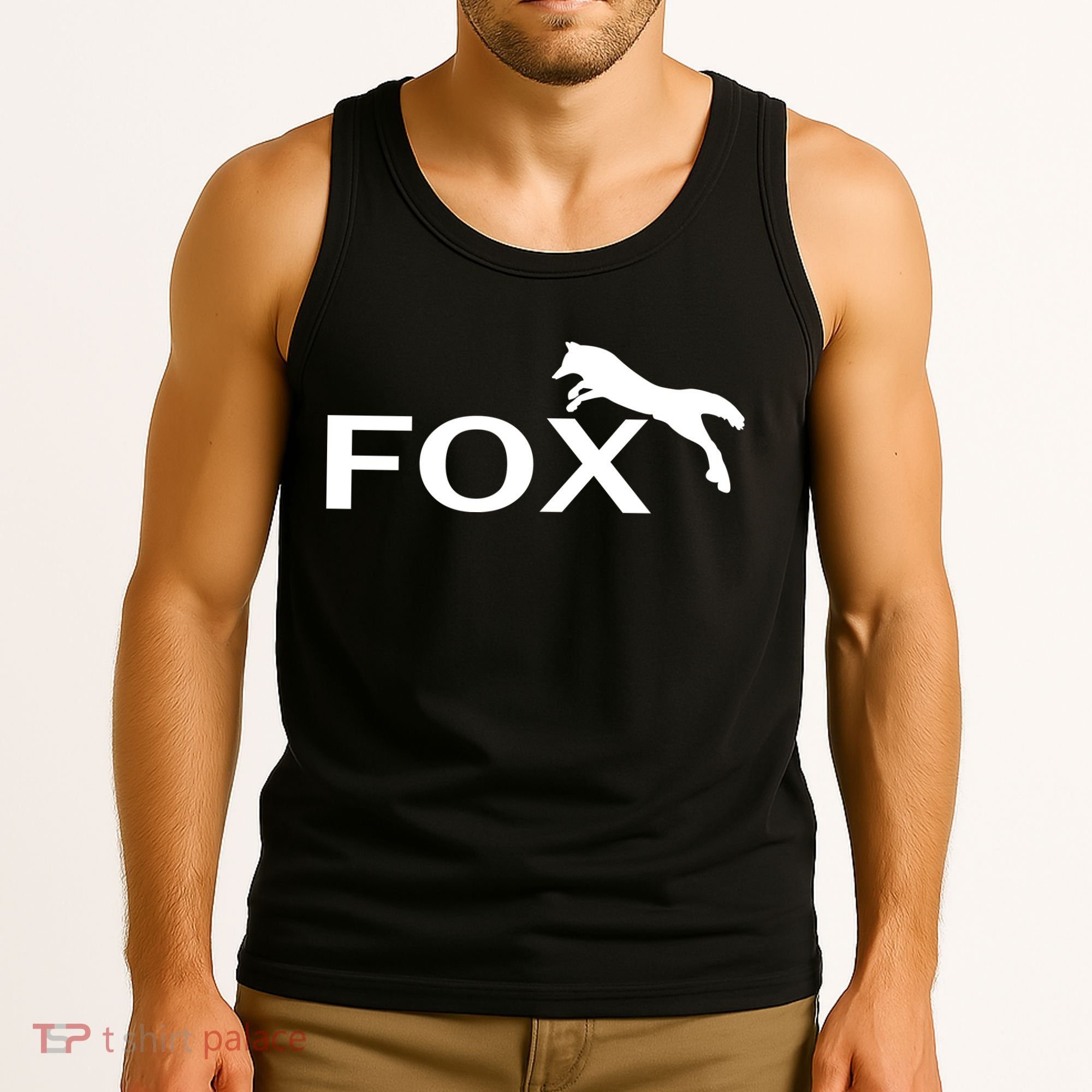 Cute Fox Logo Tank Top