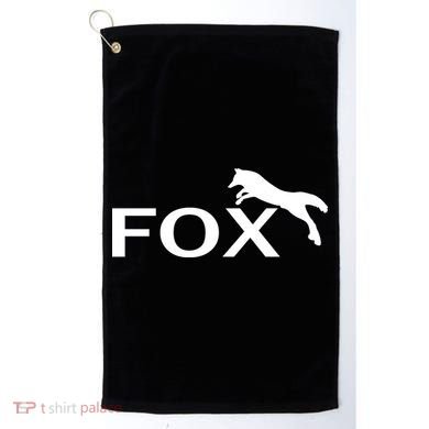 Cute Fox Logo Golf Towel