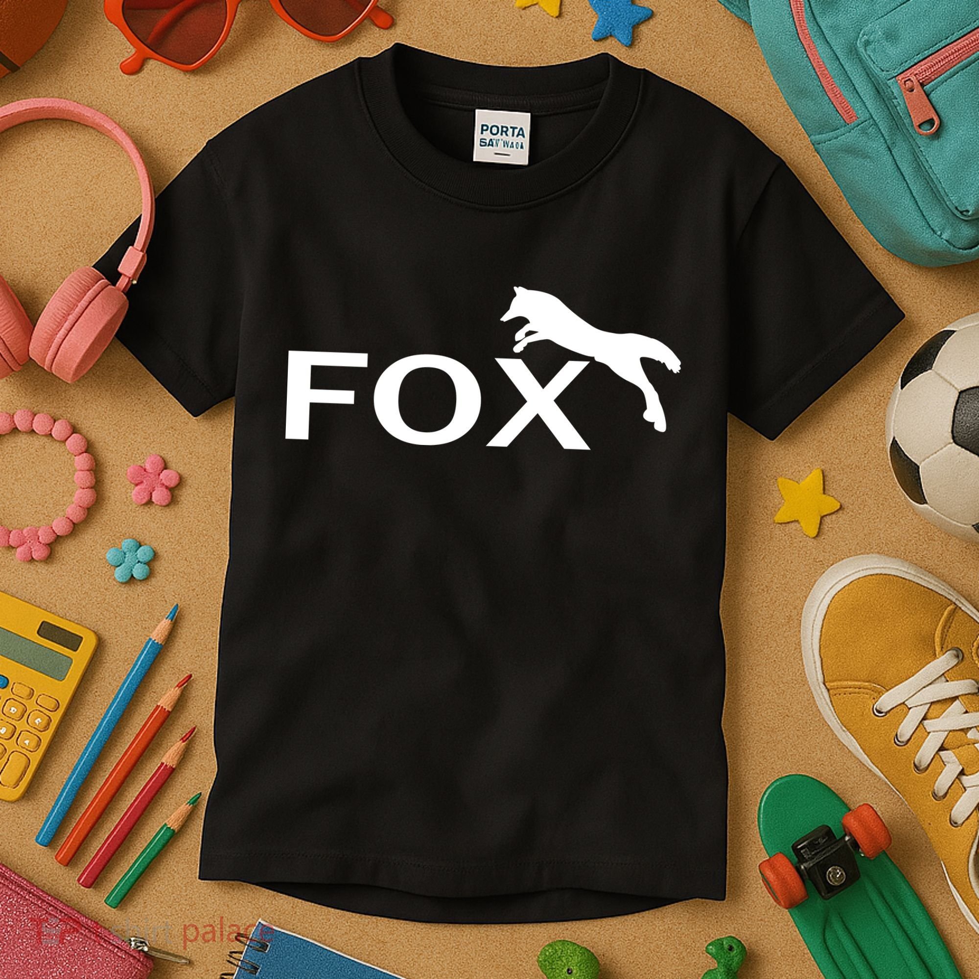 Cute Fox Logo Kids T-Shirt