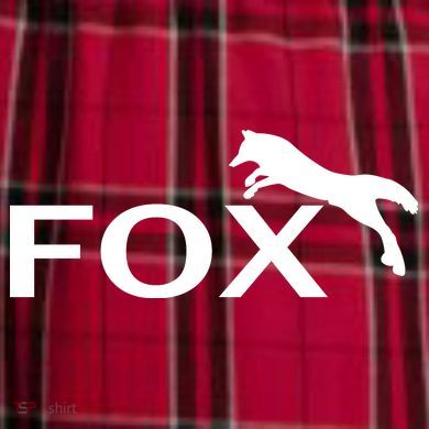 Cute Fox Logo Men's Flannel Plaid Pajama Pants