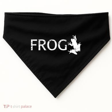 Cute Frog Logo USA-Made Doggie Bandana