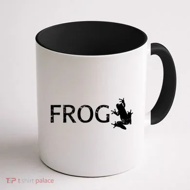 Cute Frog Logo Coffee Mug back