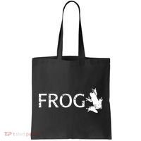 Cute Frog Logo Tote Bag thumb 0