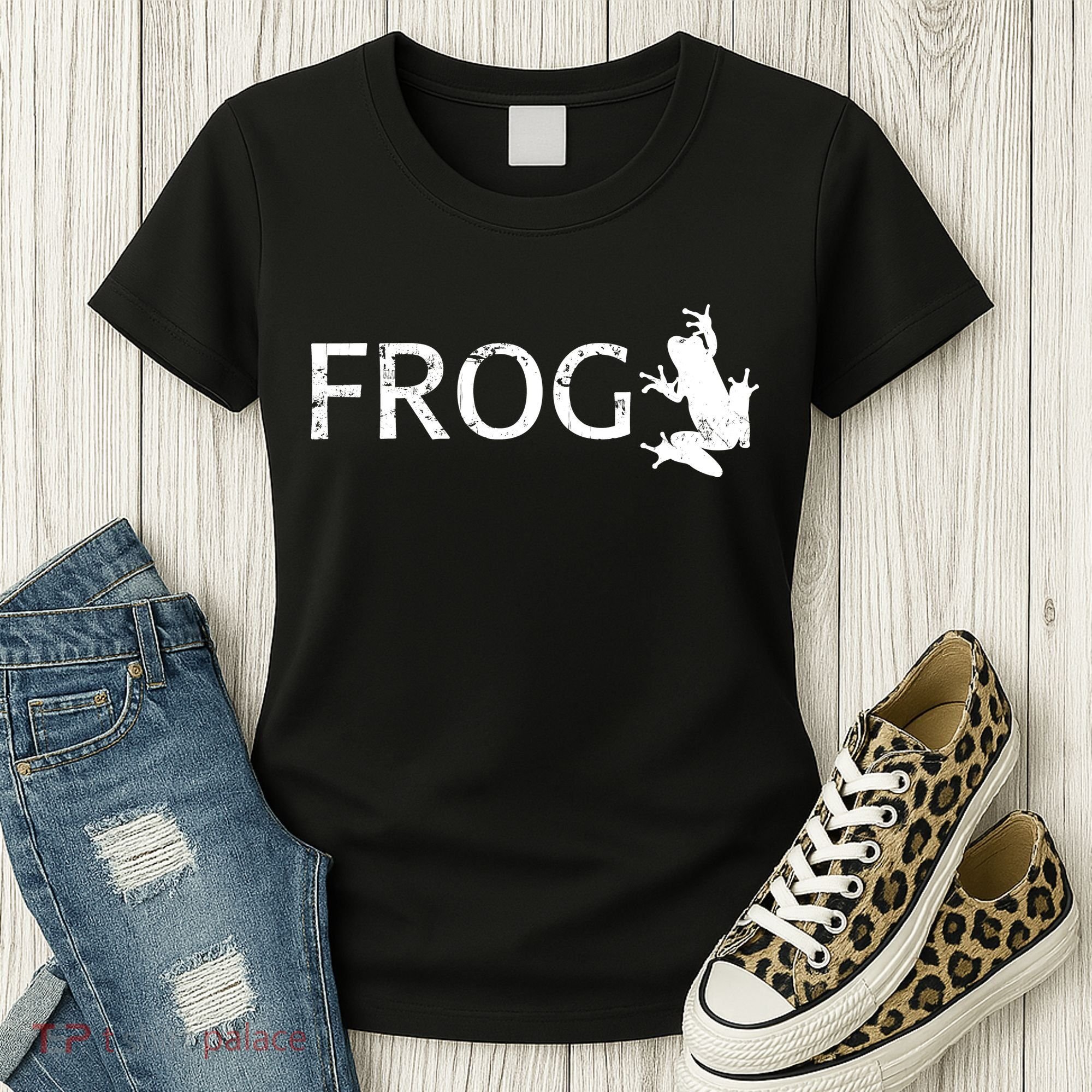 Cute Frog Logo Women's T-Shirt