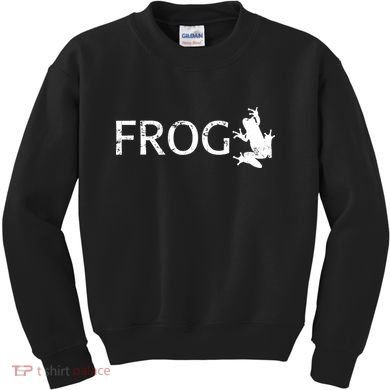 Cute Frog Logo Kids Sweatshirt