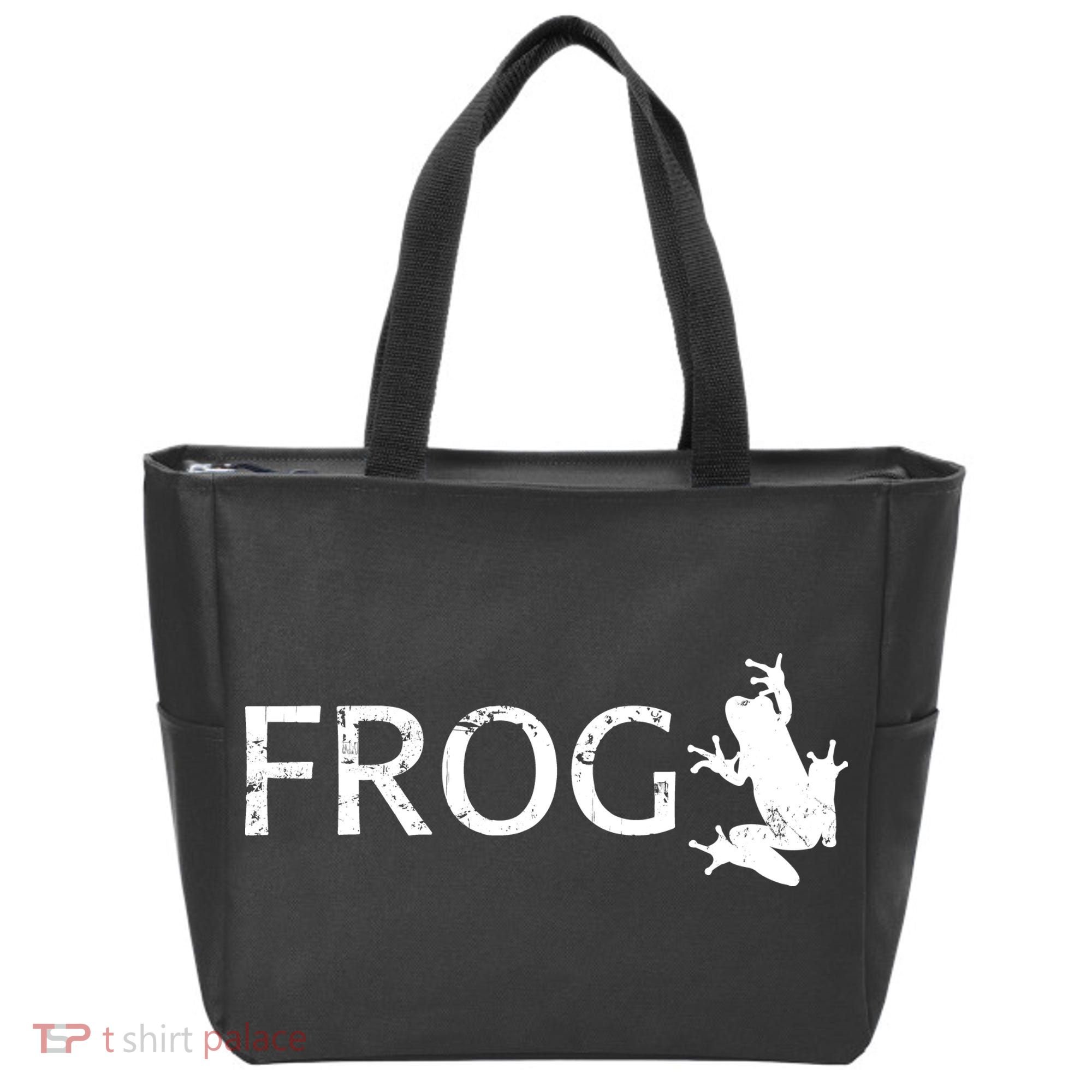 Cute Frog Logo Tote Bag