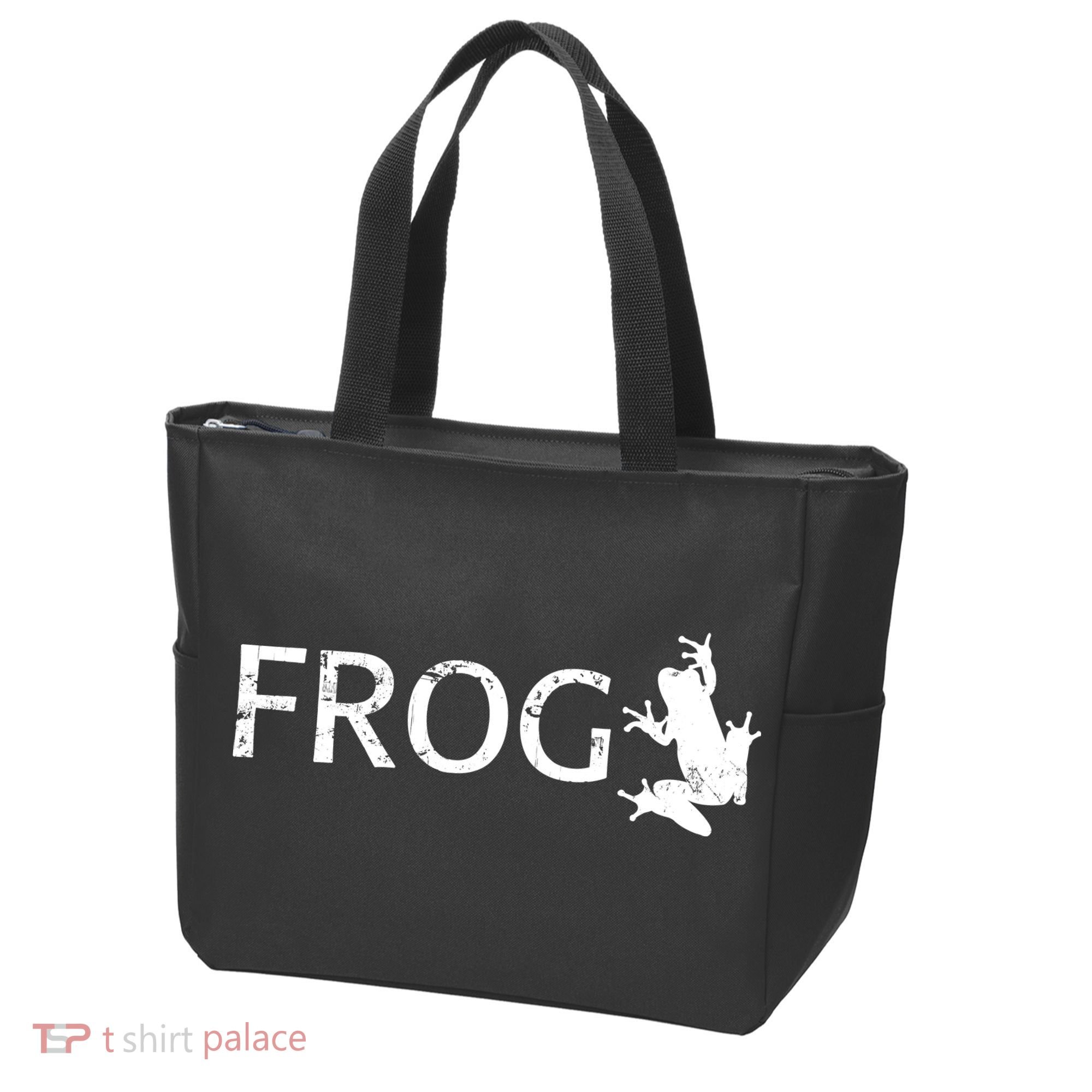 Cute Frog Logo Tote Bag