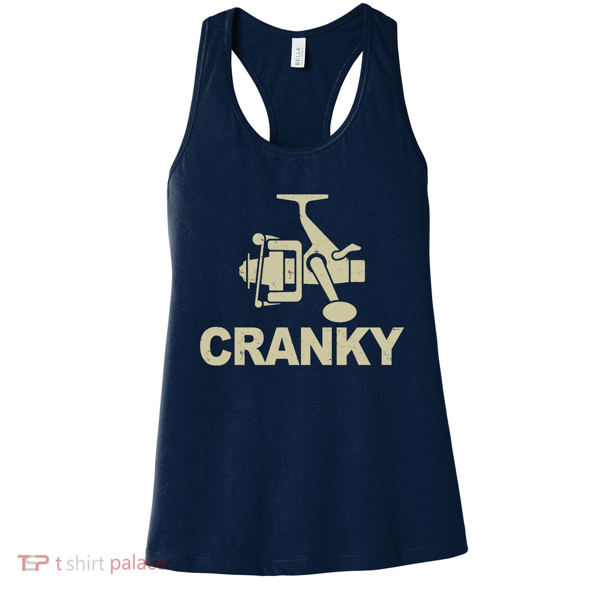 Crankbait Fishing Lure Cranky Funny Fishing Gift Women's Tank Top