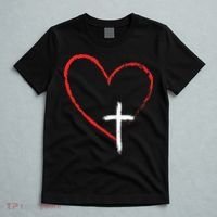 Christian Faith Love Heart Jesus God Cross T-Shirt thumb 5