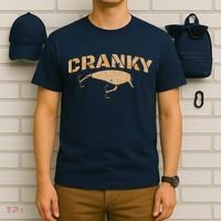 Crankbait Fishing Lure Cranky Funny Gift Ideas For Fishing T-Shirt thumb 6
