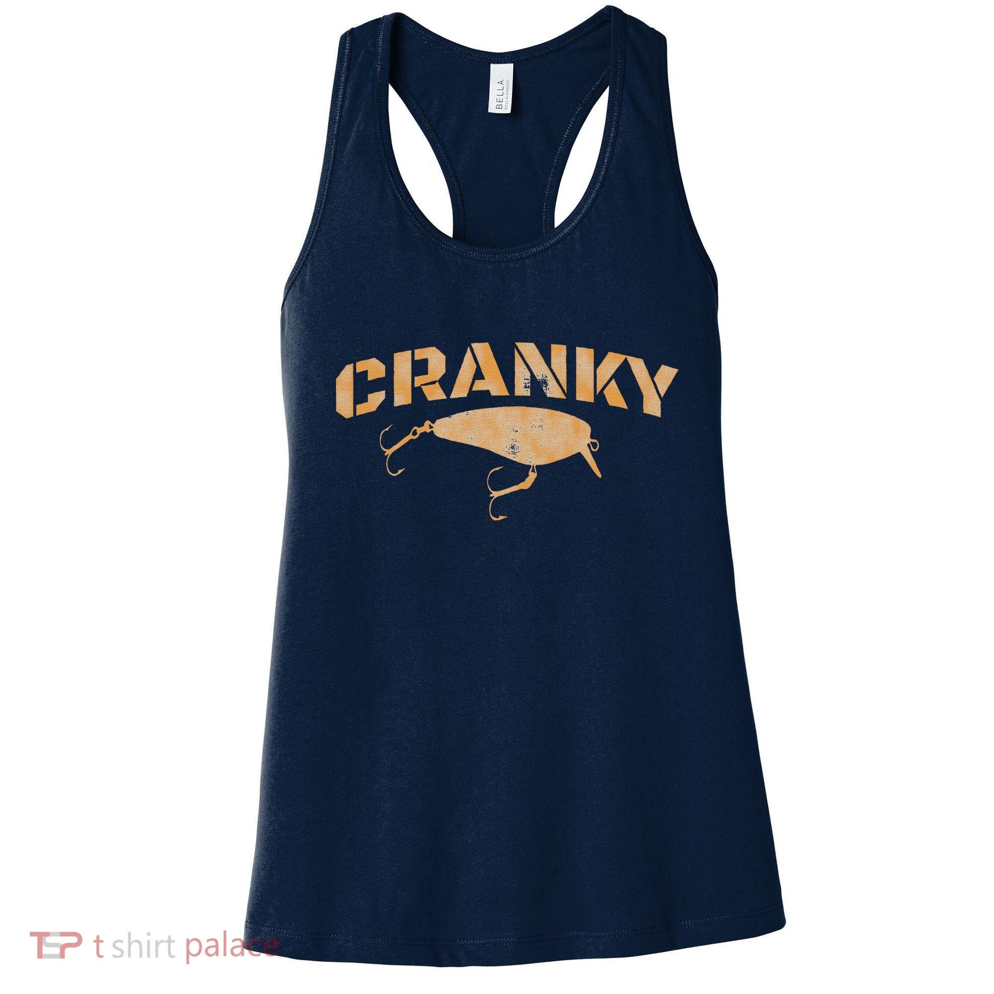 Crankbait Fishing Lure Cranky Funny Gift Ideas For Fishing Women's Tank Top