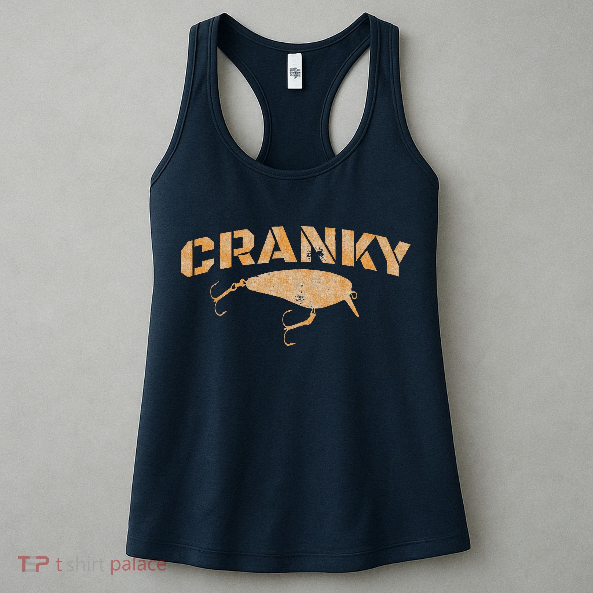 Crankbait Fishing Lure Cranky Funny Gift Ideas For Fishing Women's Tank Top