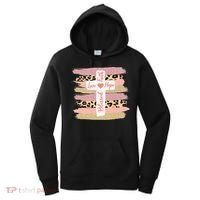 Christian Faith Love Hope Blessed Cross Cheetah Ombre Women's Hoodie thumb 0