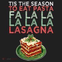 Christmas Fa la Lasagna Pasta Holidays Women's Sweatshirt thumb 2