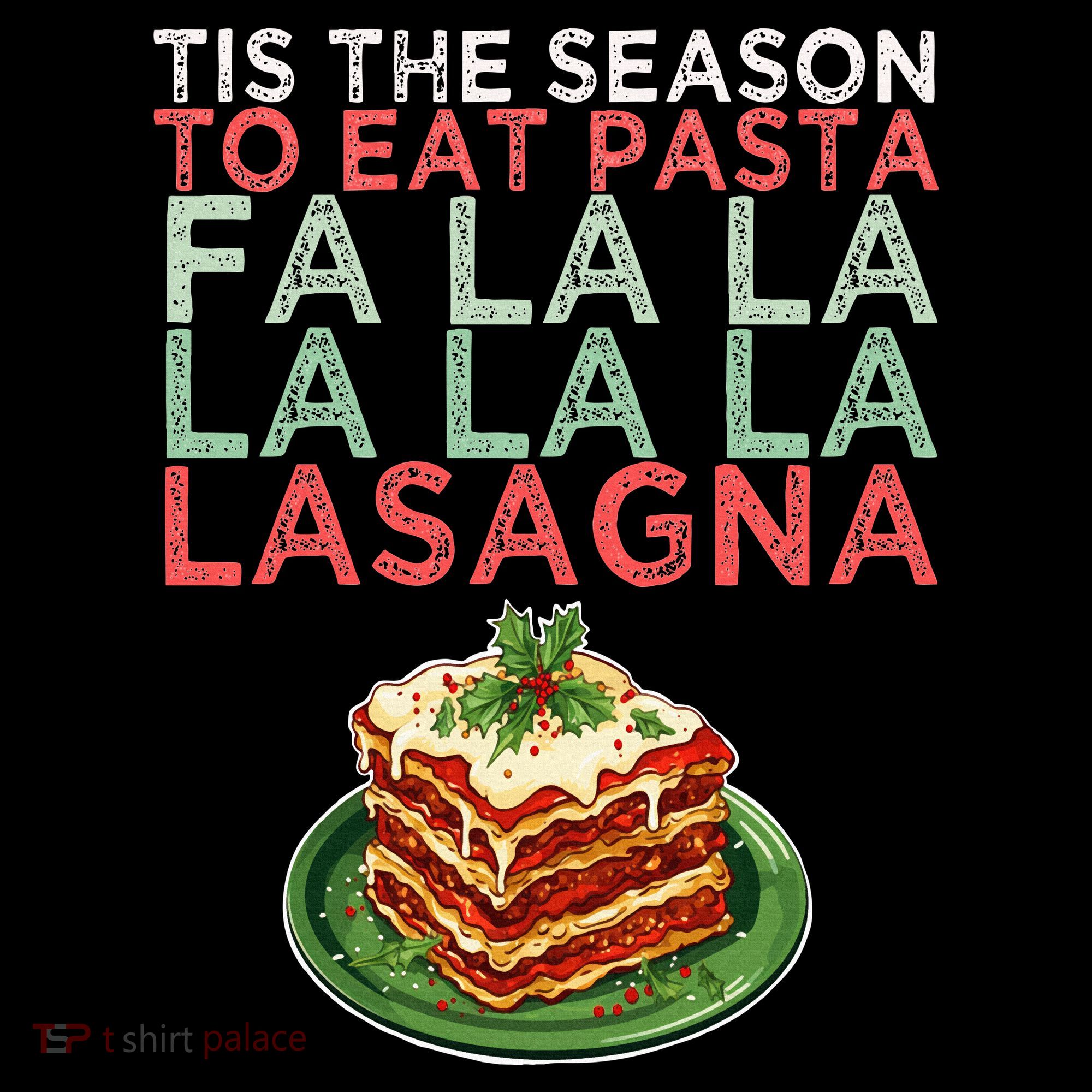 Christmas Fa la Lasagna Pasta Holidays Baby Bodysuit
