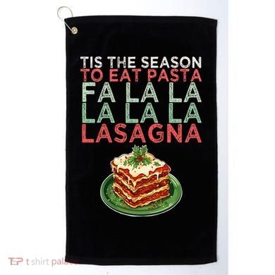 Christmas Fa la Lasagna Pasta Holidays Golf Towel