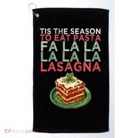 Christmas Fa la Lasagna Pasta Holidays Golf Towel thumb 0